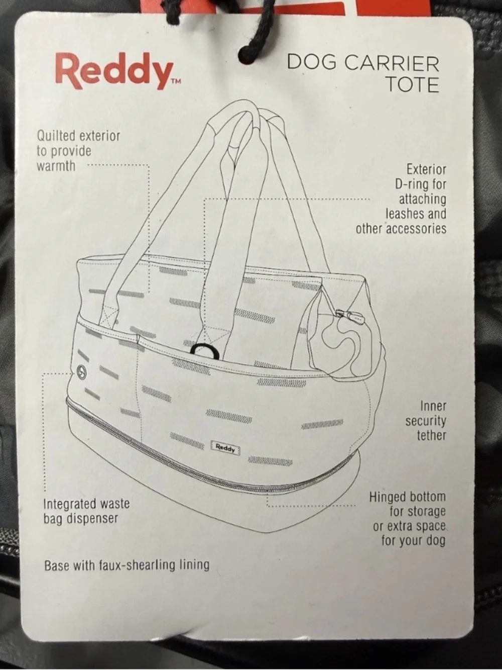 Gray Camouflage Dog Carrier Tote with Padded Straps